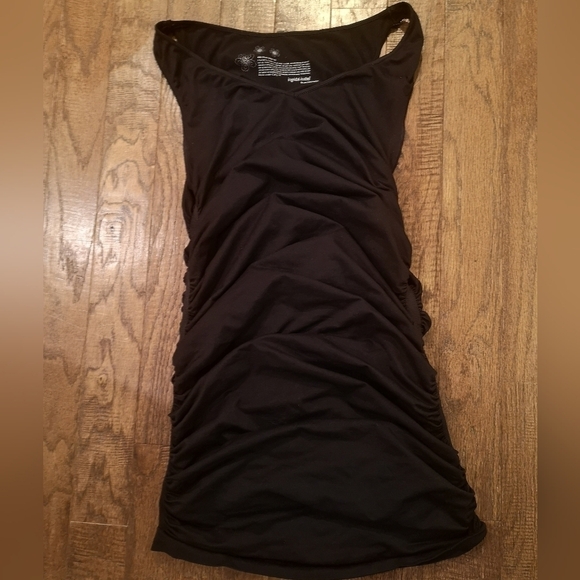MATERNITY tank, by Ingrid & Isabel, Ruched tunic, Plus size 3/4 14-20 - Picture 2 of 5